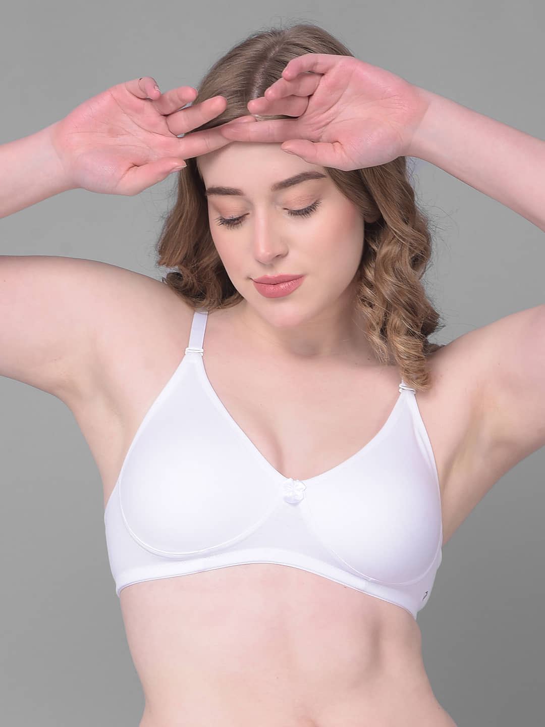 Dollar Missy White Cotton Non Padded Women's Everyday Bra ( Pack of 1 )