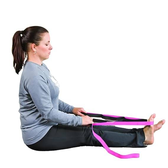 Exercise Polyester Band 9 Loops Stretching Strap for Fitness Physical Therapy Pilates Nylon Yoga Strap (Blue), Pack of 1 Exercise Polyester Band 9 Loops Stretching Strap for Fitness Physical Therapy Pilates Nylon Yoga Strap (Blue), Pack of 1