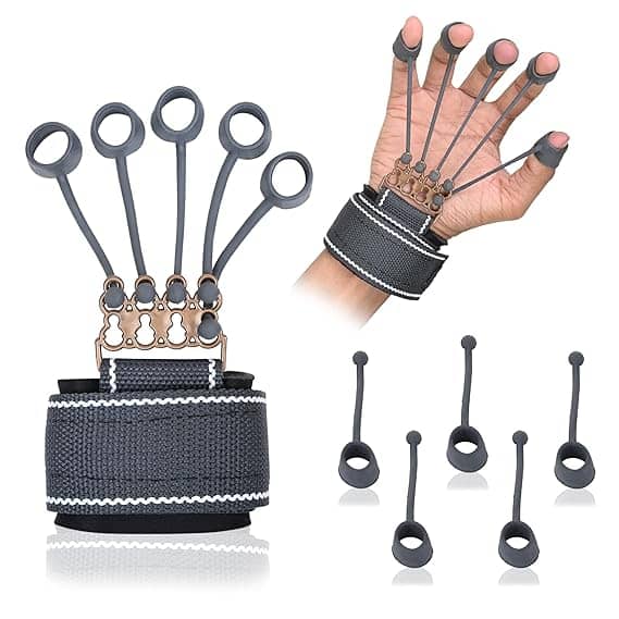 Finger Gripper Exerciser Hand Strengthener 6 Months Warranty Finger Resistance Band Climbing Finger Strengthener Guitar Finger Stretcher Finger Extensor Strengthener Pack of 1 - Sports and Fitness Equipment | Buy online on ZillyBuy
