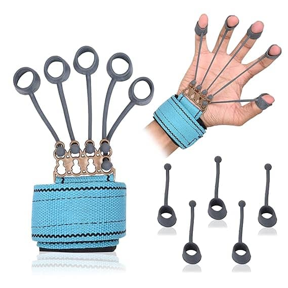 Finger Gripper - Hand and Finger Strengthener for Climbing, Guitar, Forearm, and Grip Strength Training - Durable Exerciser for Hand, Finger, and Wrist Muscles, Pack of 1 - Sports and Fitness Equipment | Buy online on ZillyBuy