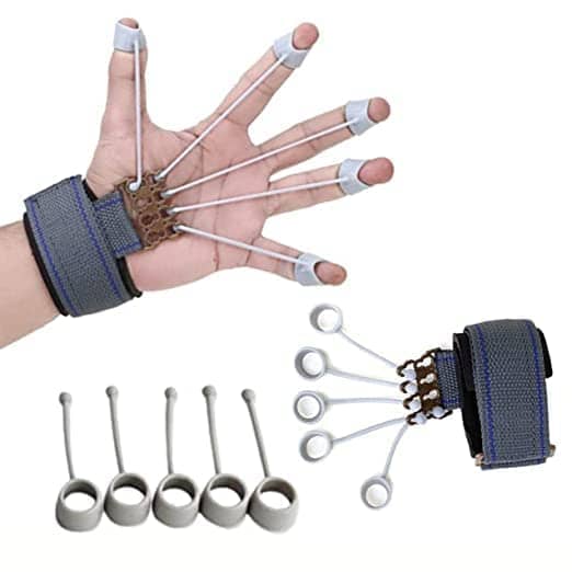 Finger Gripper Strength Trainer Forearm Finger Exerciser Hand Finger Expander Finger Extension Finger Exerciser Climbing Finger Strengthener, Finger Stretcher, Pack of 1 - Sports and Fitness Equipment | Buy online on ZillyBuy