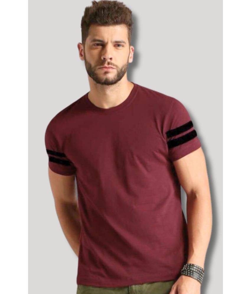 Forbro Maroon Cotton Slim Fit Men's Sports T-Shirt ( Pack of 1 ) Forbro Maroon Cotton Slim Fit Men's Sports T-Shirt ( Pack of 1 )