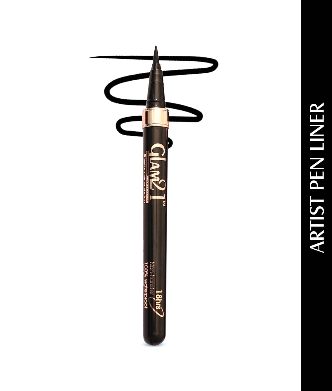     			Glam21 Pen Eyeliner With Long Lasting Stay Smudge & Water Proof With Intence Black Shade 15gm Black