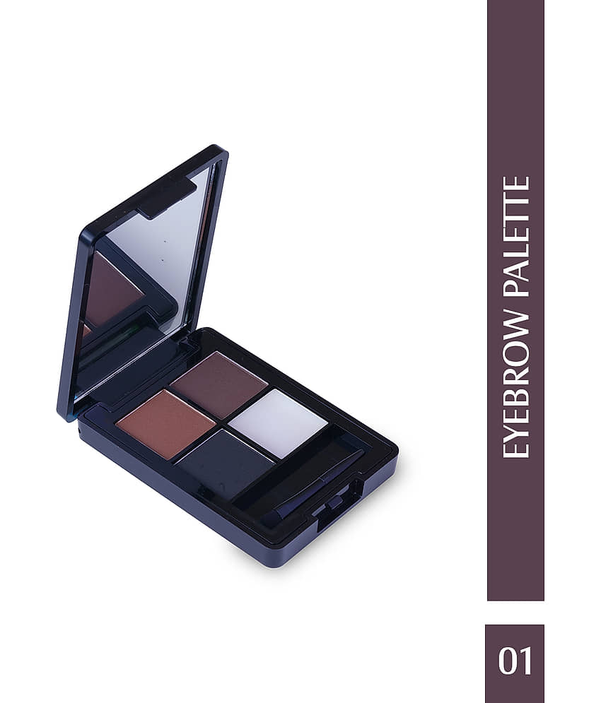 Glam21 4-in-1 eyebrow palette With Micro Pigments Smudge Proof & Lonstay Eye Makeup Kit 9gm Shade-02 - Makeup - Eyes | Buy online on ZillyBuy