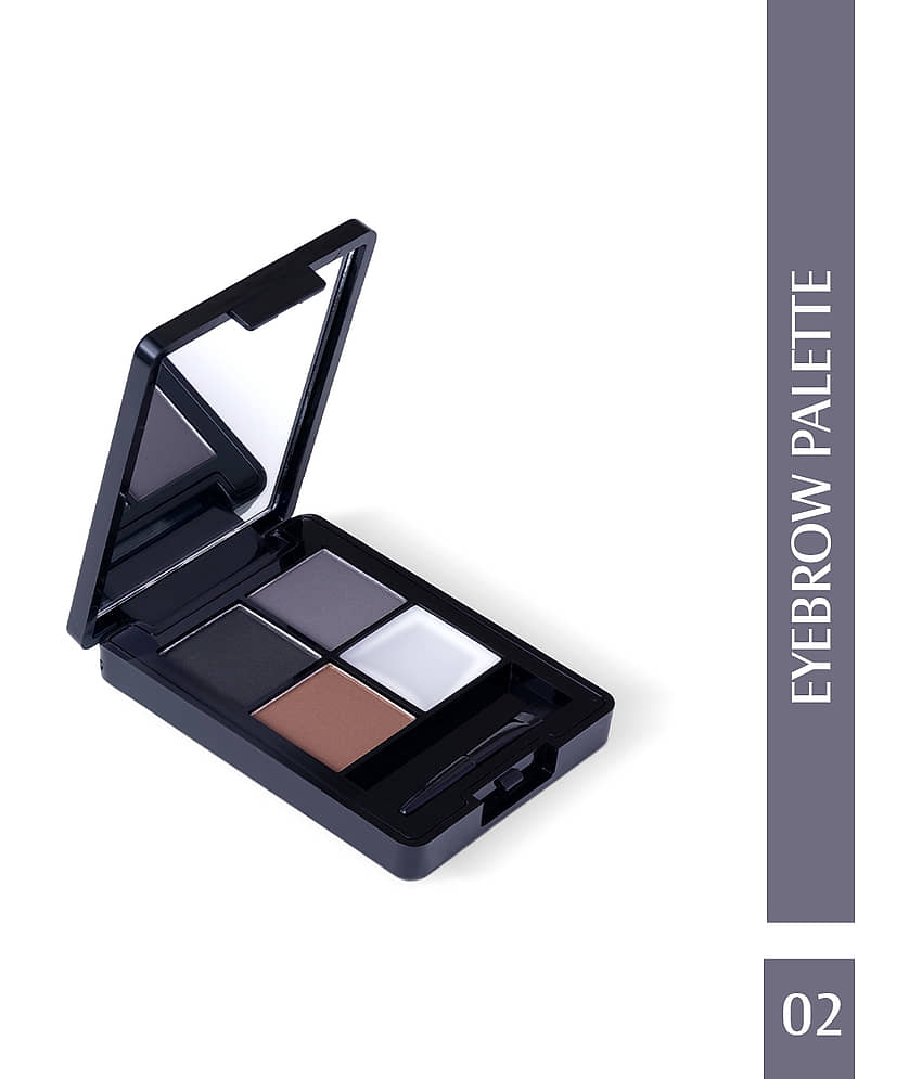 Glam21 4-in-1 eyebrow palette With Micro Pigments Smudge Proof & Lonstay Eye Makeup Kit 9gm Shade-02 - Makeup - Eyes | Buy online on ZillyBuy