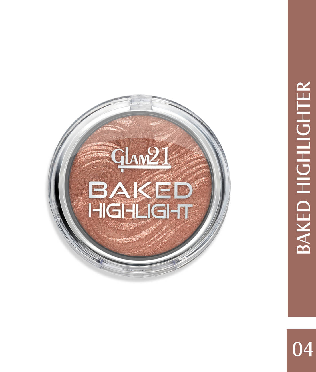 Glam21 Baked Highlighter Silky Pigments Mettalic & Shimmer Finish Look Creamy Texture 8gm Shade-04 Glam21 Baked Highlighter Silky Pigments Mettalic & Shimmer Finish Look Creamy Texture 8gm Shade-04