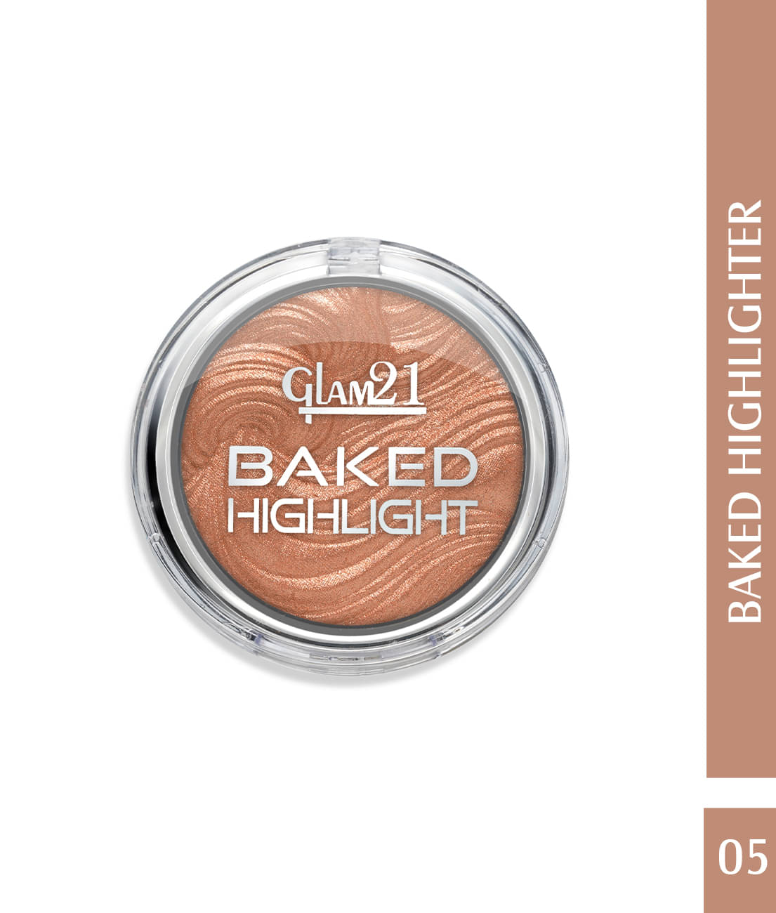 Glam21 Baked Highlighter Silky Pigments Mettalic & Shimmer Finish Look Creamy Texture 8gm Shade-05 Glam21 Baked Highlighter Silky Pigments Mettalic & Shimmer Finish Look Creamy Texture 8gm Shade-05