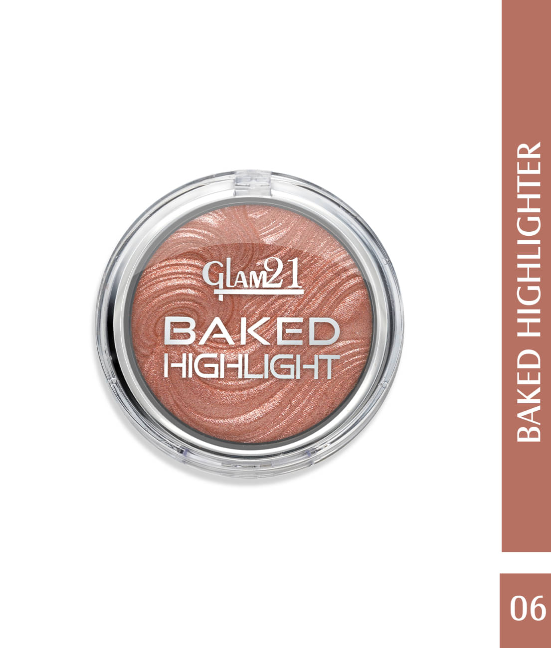 Glam21 Baked Highlighter Silky Pigments Mettalic & Shimmer Finish Look Creamy Texture 8gm Shade-06 Glam21 Baked Highlighter Silky Pigments Mettalic & Shimmer Finish Look Creamy Texture 8gm Shade-06