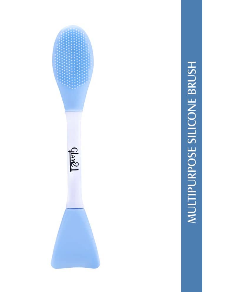 Glam21 Multipurpose Silicone Brush With 2in1 Soft Double-sided Deep Cleansing & Skin Massaging