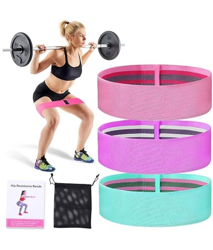 Hip Resistance Bands - Set of 3, Designed for Yoga, Home & Gym, Versatile Bands for Hips, Legs, Stretching, Toning, Ideal for Women & Men Hip Resistance Bands - Set of 3, Designed for Yoga, Home & Gym, Versatile Bands for Hips, Legs, Stretching, Toning, Ideal for Women & Men