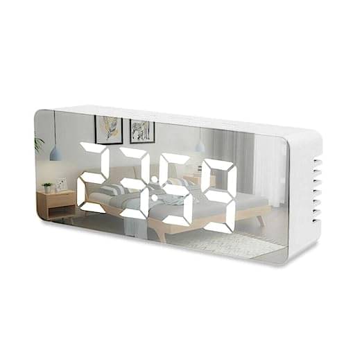     			Kadio Digital Metal Rectangular Table Clock - Pack of 1