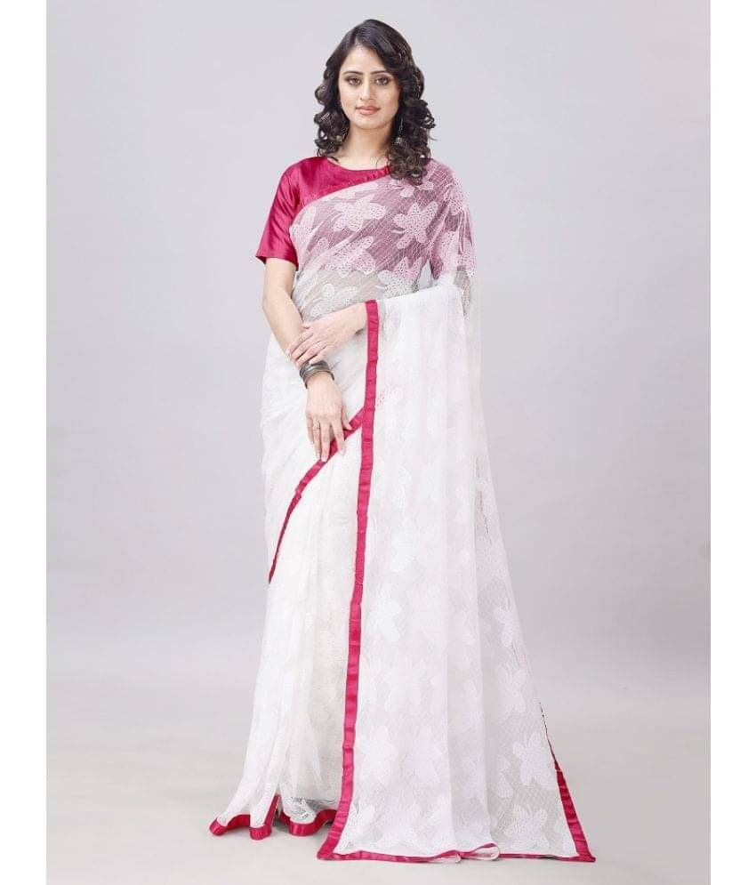     			LEOSAGI Net Self Design Saree With Unstitched Blouse Piece ( Pink )