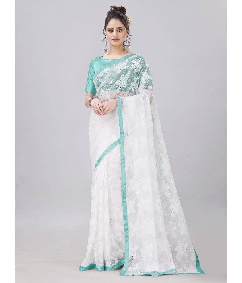 LEOSAGI Net Self Design Saree With Unstitched Blouse Piece ( Green ) LEOSAGI Net Self Design Saree With Unstitched Blouse Piece ( Green )
