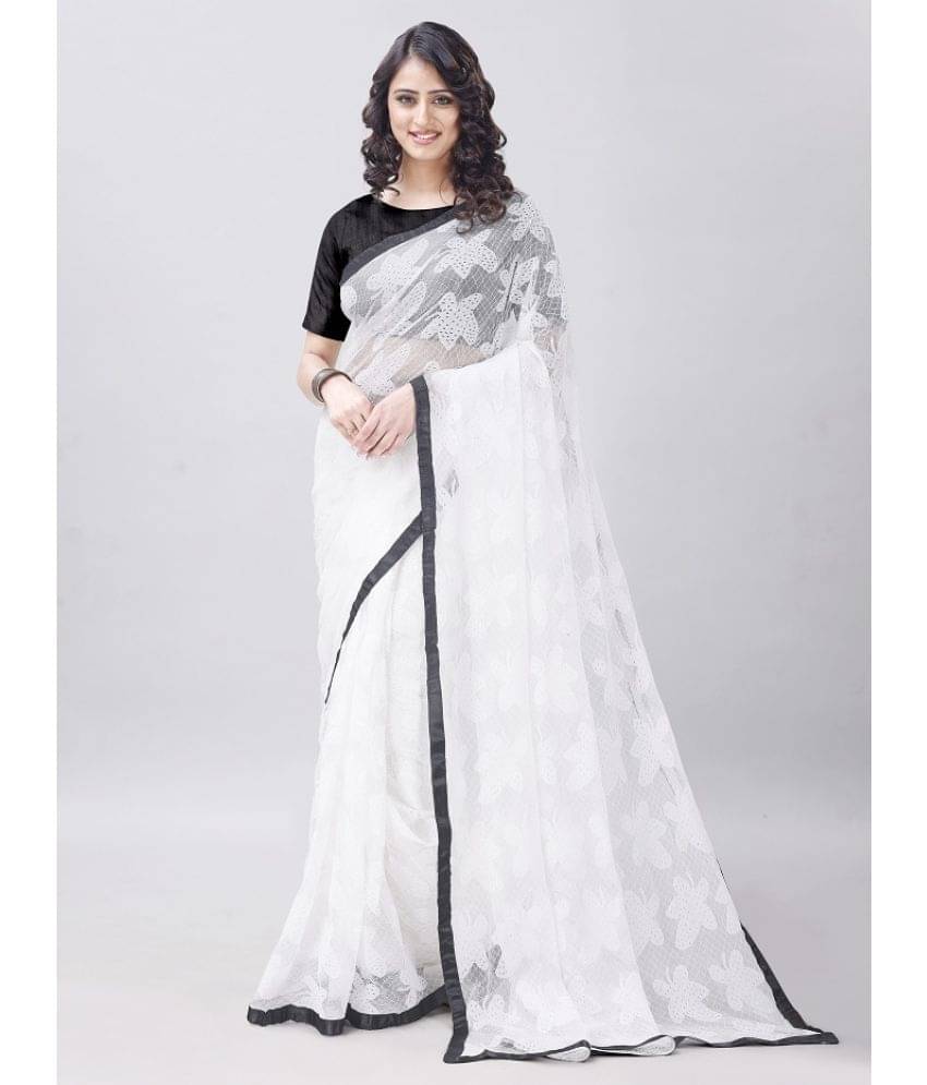 LEOSAGI Net Self Design Saree With Unstitched Blouse Piece ( Black ) LEOSAGI Net Self Design Saree With Unstitched Blouse Piece ( Black )