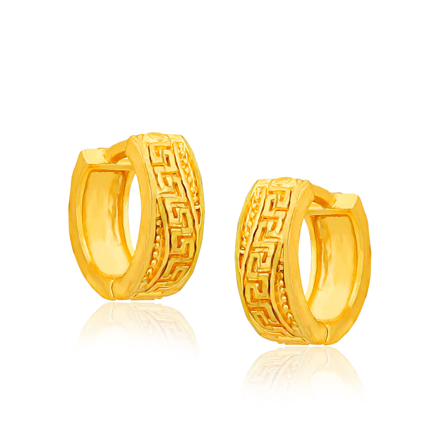 LUV FASHION Golden Hoops Earrings ( Pack of 1 ) - Earrings | Buy online on ZillyBuy