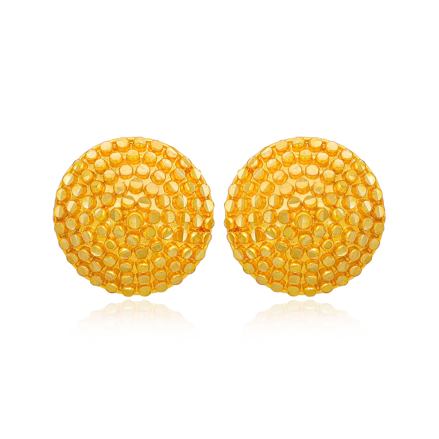 LUV FASHION Golden Jhumki Earrings ( Pack of 1 ) - Earrings | Buy online on ZillyBuy