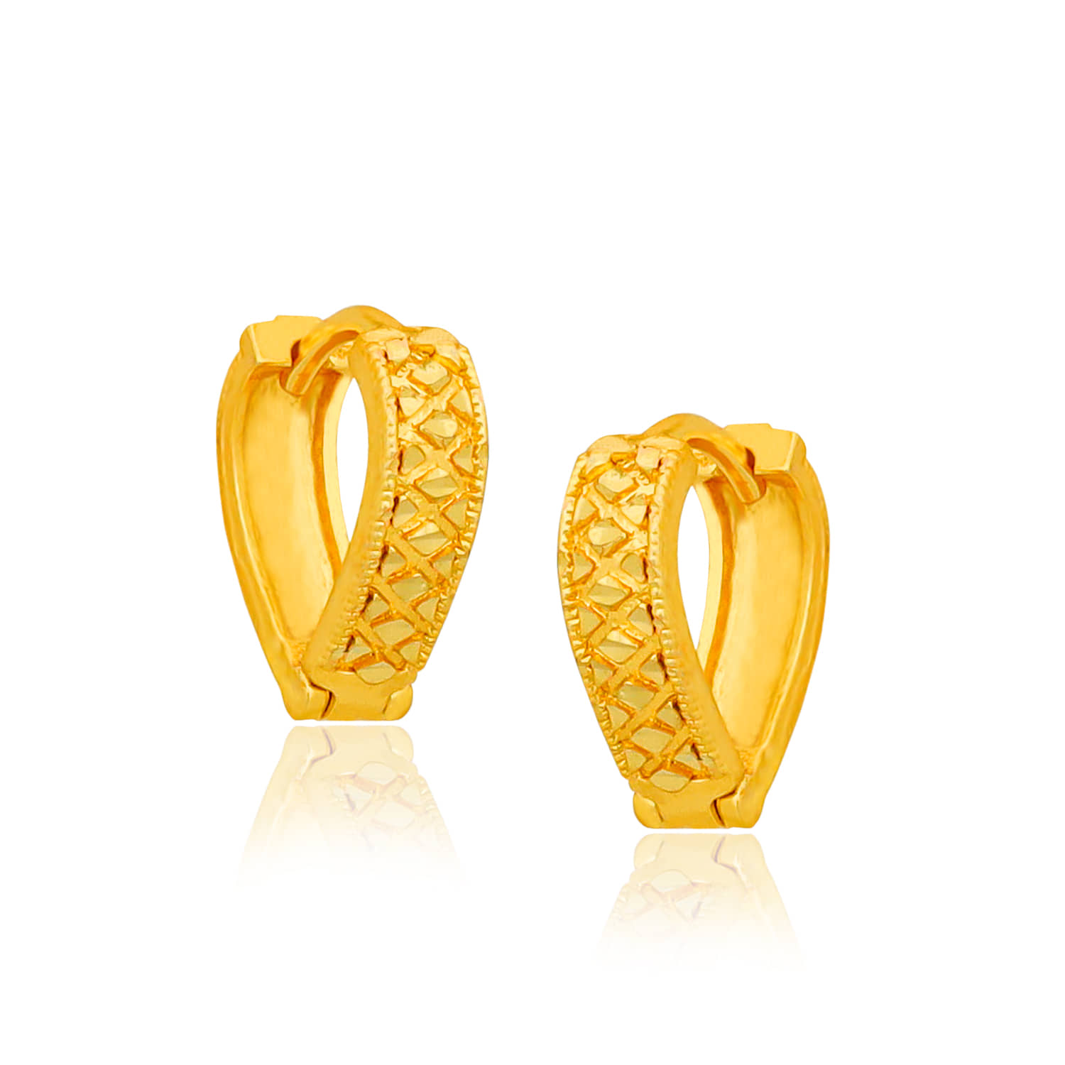 LUV FASHION Golden Jhumki Earrings ( Pack of 1 ) - Earrings | Buy online on ZillyBuy