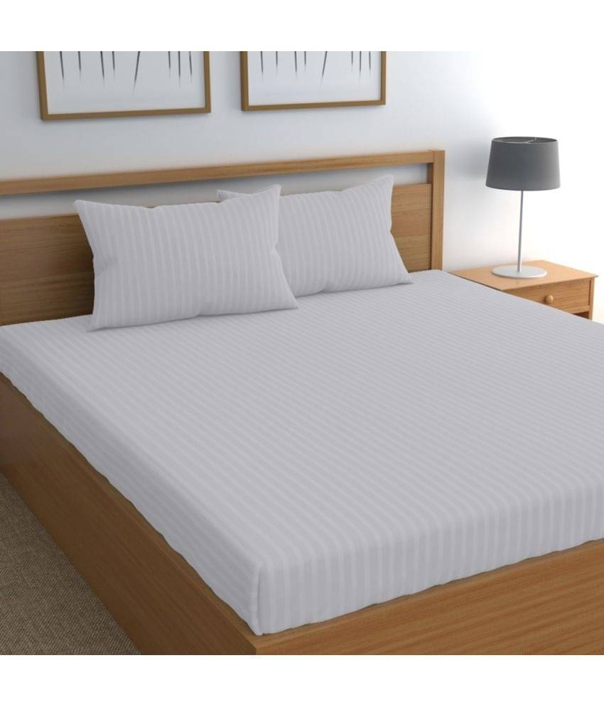 Neekshaa Satin 1 Double Bedsheet with 2 Pillow Covers ( White ) Neekshaa Satin 1 Double Bedsheet with 2 Pillow Covers ( White )