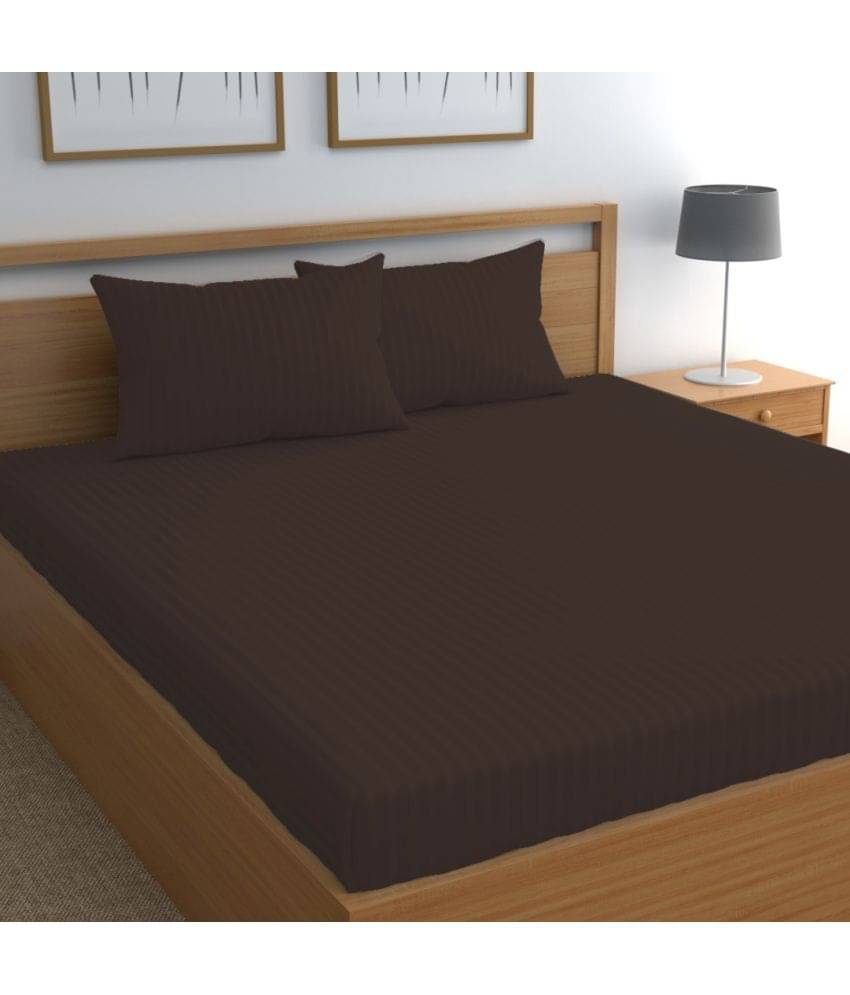 Neekshaa Satin 1 Double Bedsheet with 2 Pillow Covers ( Brown ) Neekshaa Satin 1 Double Bedsheet with 2 Pillow Covers ( Brown )