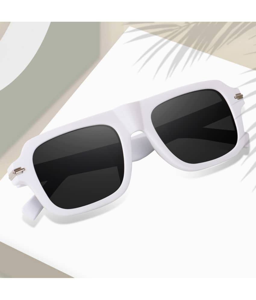Peter Jones Light Grey Square Sunglasses ( Pack of 1 ) - Sunglasses | Buy online on ZillyBuy
