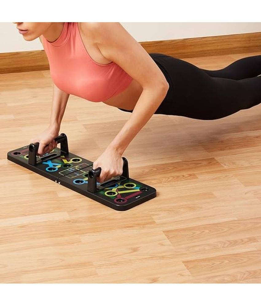 Pushup Board, 15 in 1 Multifunctional Foldable Flex Board for Chest, Muscle, Triceps, Shoulder Home Workout Equipment, for Men & Women, (Training Pushup Rack Board, Black) Pack of 1 Pushup Board, 15 in 1 Multifunctional Foldable Flex Board for Chest, Muscle, Triceps, Shoulder Home Workout Equipment, for Men & Women, (Training Pushup Rack Board, Black) Pack of 1
