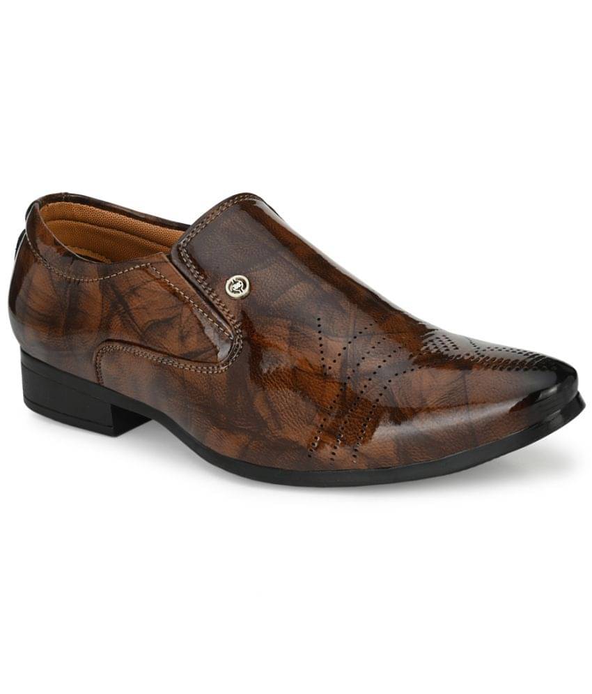 RL Rocklin Men Brown Men's Slip On Formal Shoes RL Rocklin Men Brown Men's Slip On Formal Shoes