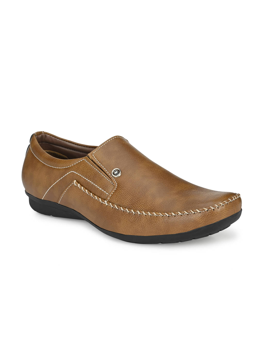 RL Rocklin Men Tan Men's Slip On Formal Shoes RL Rocklin Men Tan Men's Slip On Formal Shoes