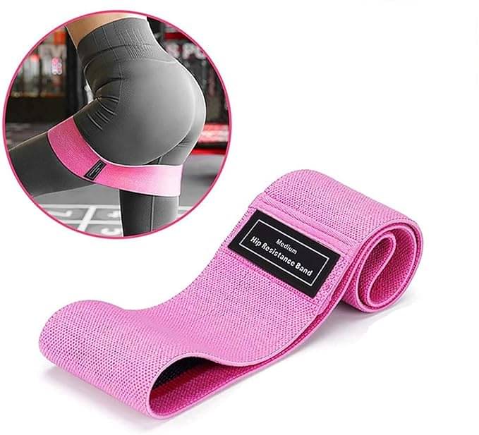     			Resistance Hip Loop Bands for Legs, Butt, Thighs & Glutes Exercises, Anti-Slip Fabric Workout Bands for Men/Women, Pack of 1