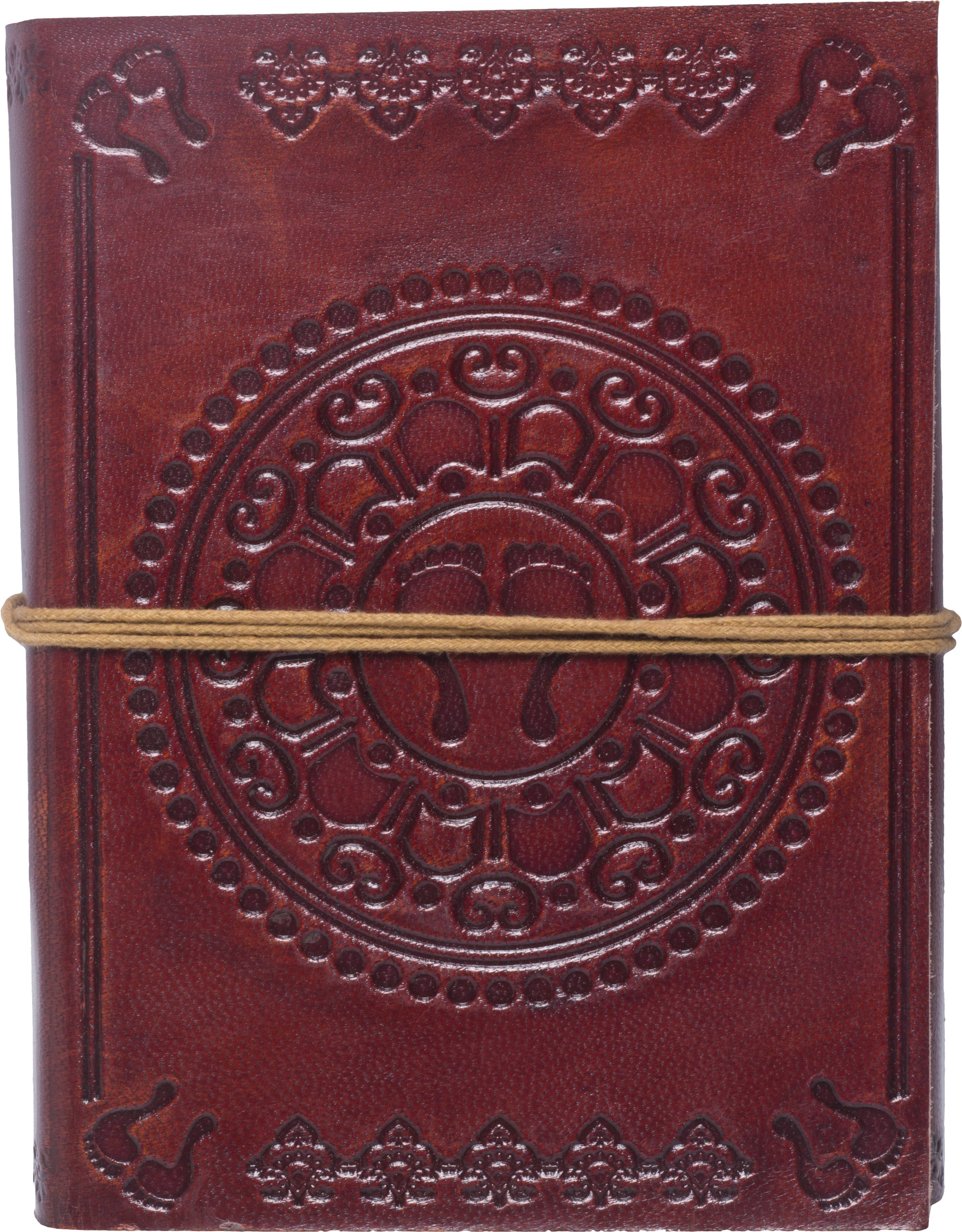     			Rjkart Handmade Leather Dairy A5 Diary Unruled 200 Pages (Brown) - 120 GSM