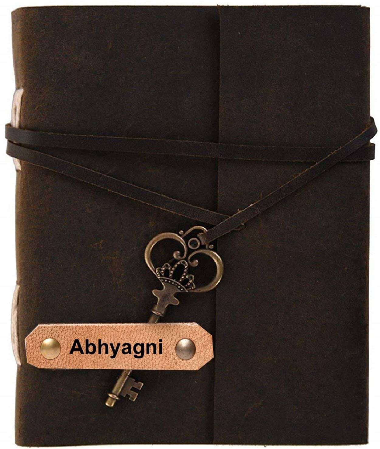     			Rjkart Leather Diary A5 Diary Unruled 200 Pages (Brown) - 120 GSM