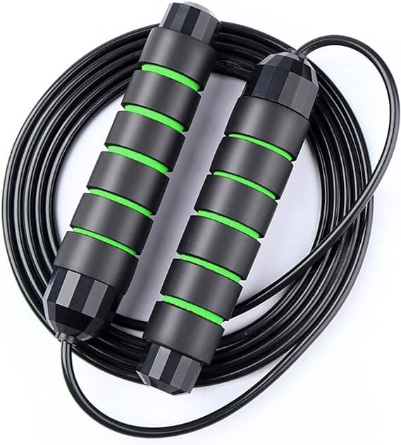     			Skipping Rope for Men and Women Jumping Rope With Adjustable Height Speed Skipping Rope for Exercise, Gym, Sports Fitness Adjustable Jump Rope, Pack of 1