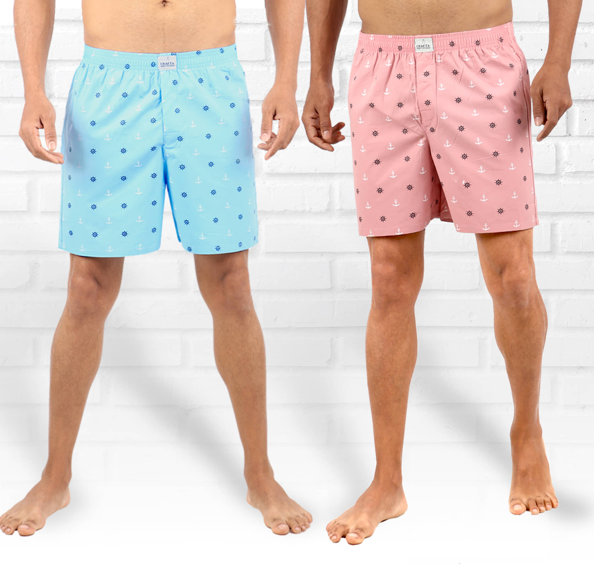 Supersquad Pack of 2 Cotton Boxers For Men's ( Multicolor )