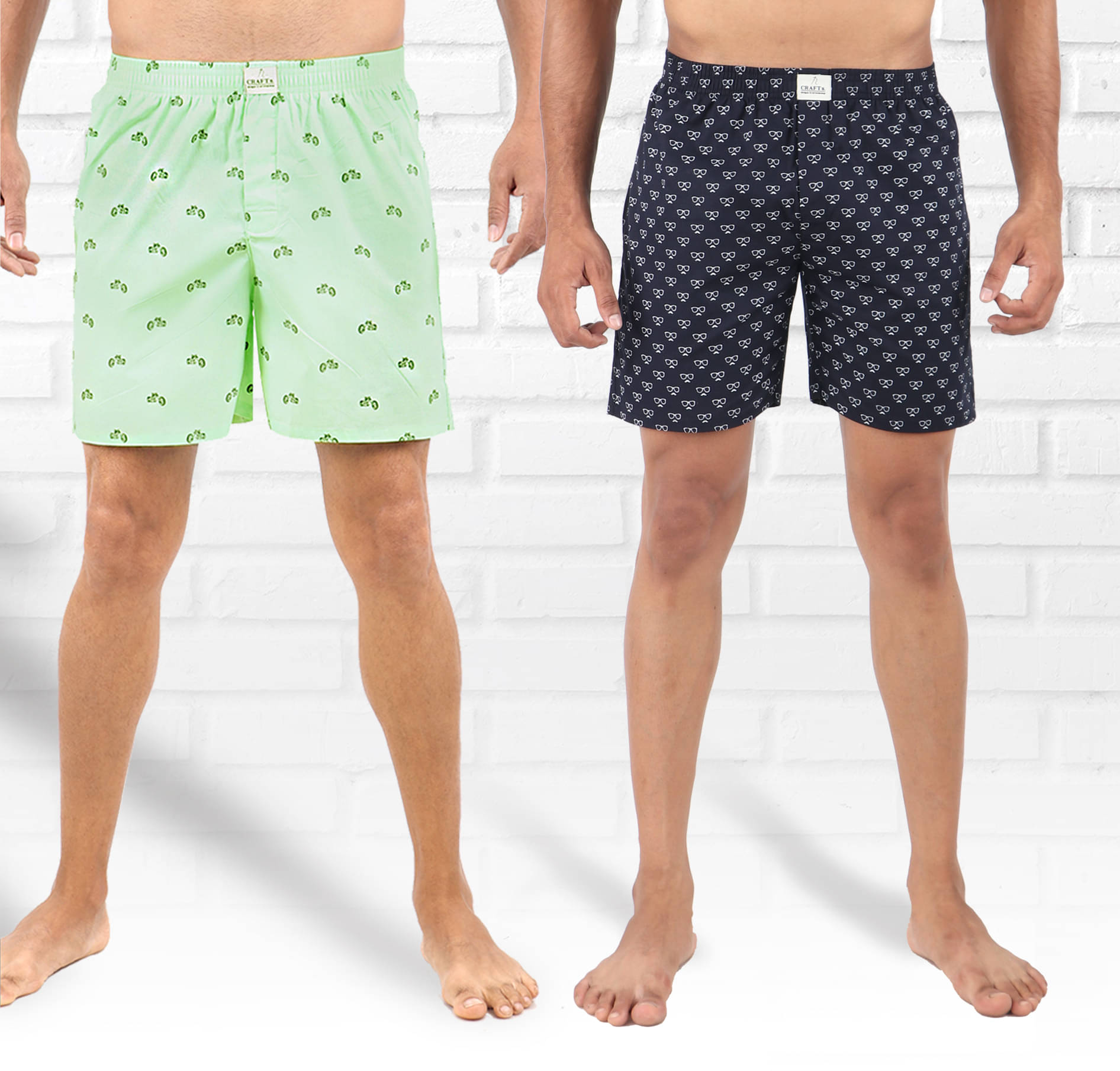 Supersquad Pack of 2 Cotton Boxers For Men's ( Multicolor ) Supersquad Pack of 2 Cotton Boxers For Men's ( Multicolor )