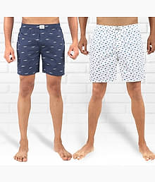 Supersquad Pack of 2 Cotton Boxers For Men's ( Multicolor )