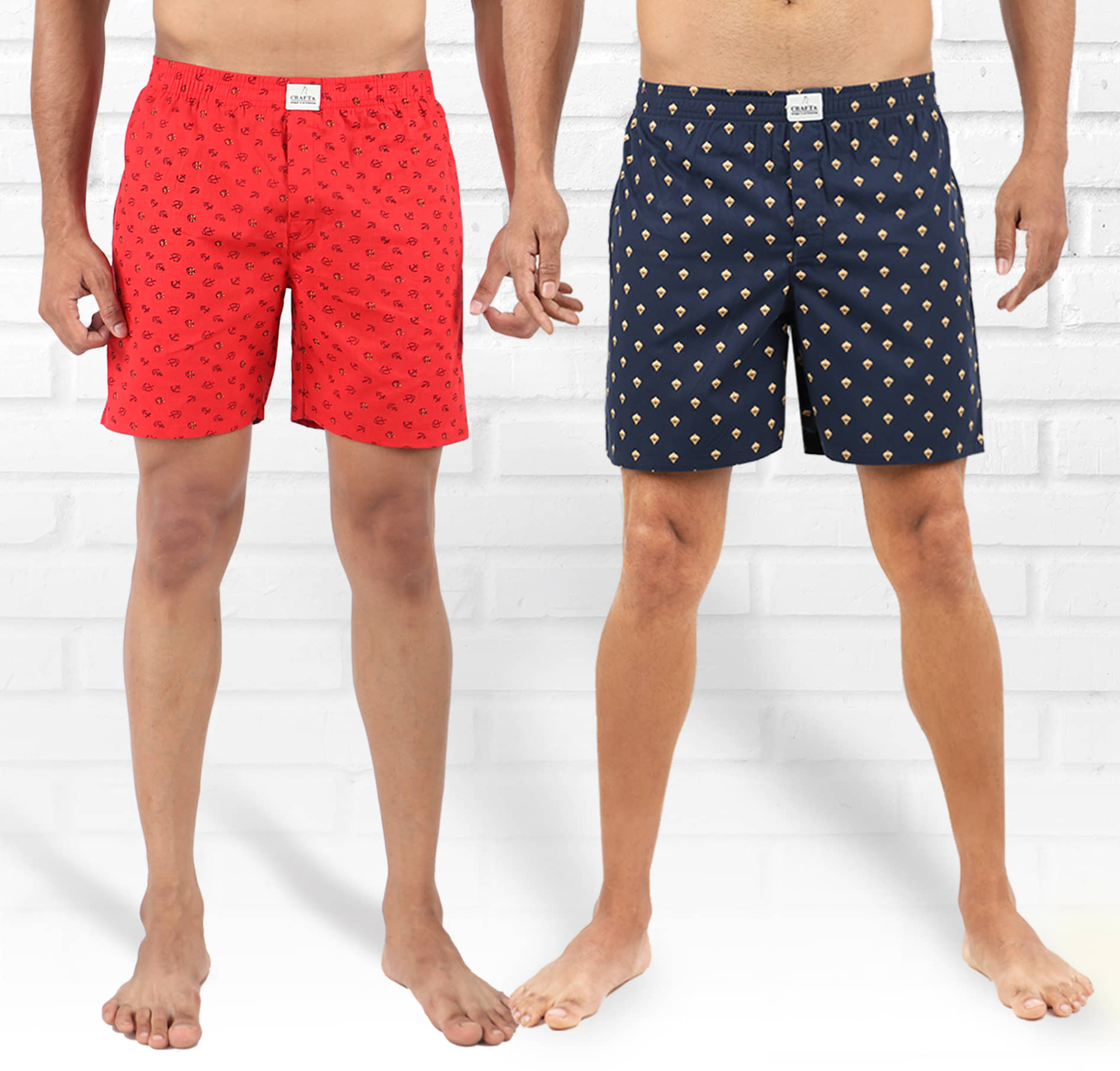 Supersquad Pack of 2 Cotton Boxers For Men's ( Multicolor )