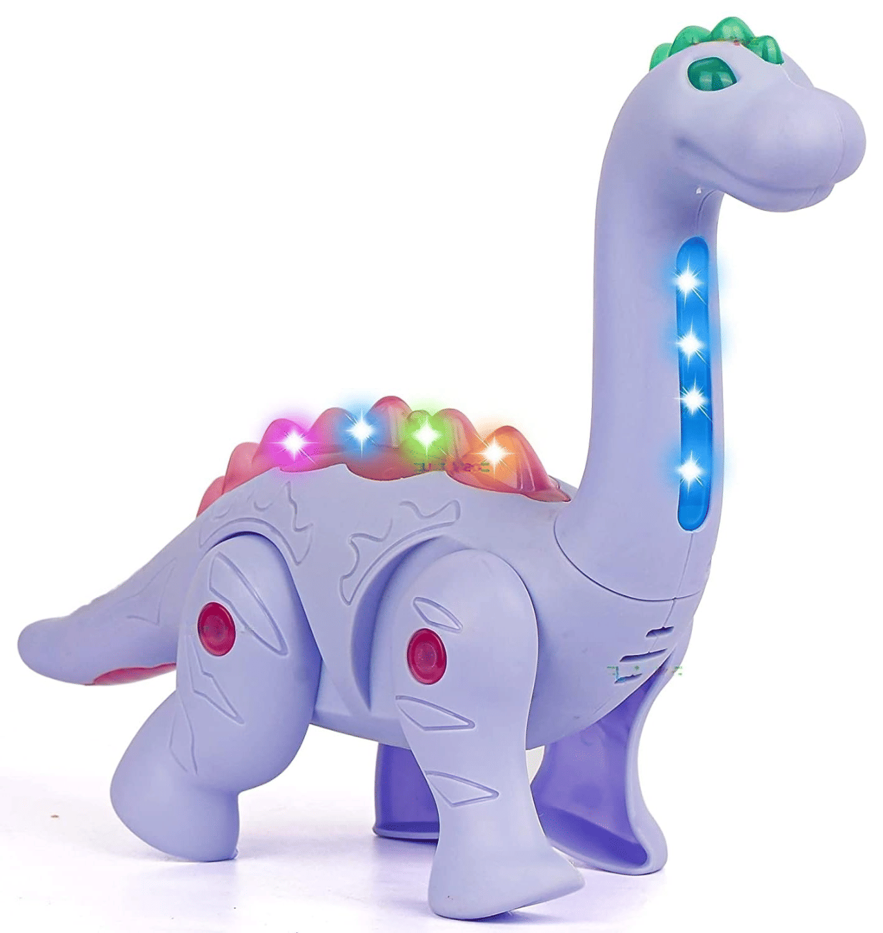 Villy Cute Walking Pet Electric Dinosaur Toy with LED Light and Sound (Pack of 1) (Multicolor)