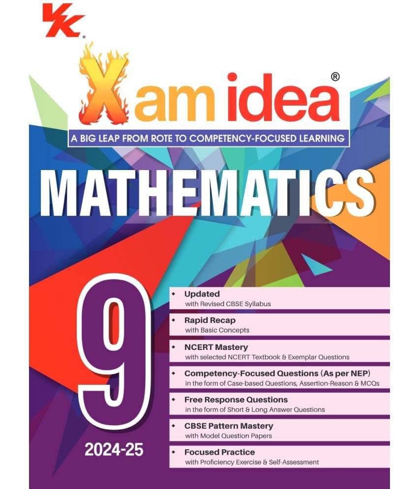 Xam idea Mathematics Class 9 Book | CBSE Board | Chapterwise Question Bank | Based on Revised CBSE Syllabus | NCERT Questions Included | 2024-25 Exam Xam idea Mathematics Class 9 Book | CBSE Board | Chapterwise Question Bank | Based on Revised CBSE Syllabus | NCERT Questions Included | 2024-25 Exam