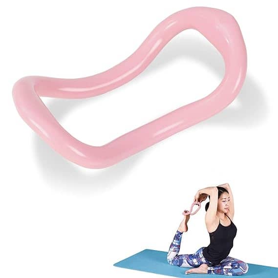 Yoga Ring Yoga Circle Stretch Ring Fascia Massage Workout Pilates Ring Fitness Home Gym Accessories, Pack of 1 - Sports and Fitness Equipment | Buy online on ZillyBuy