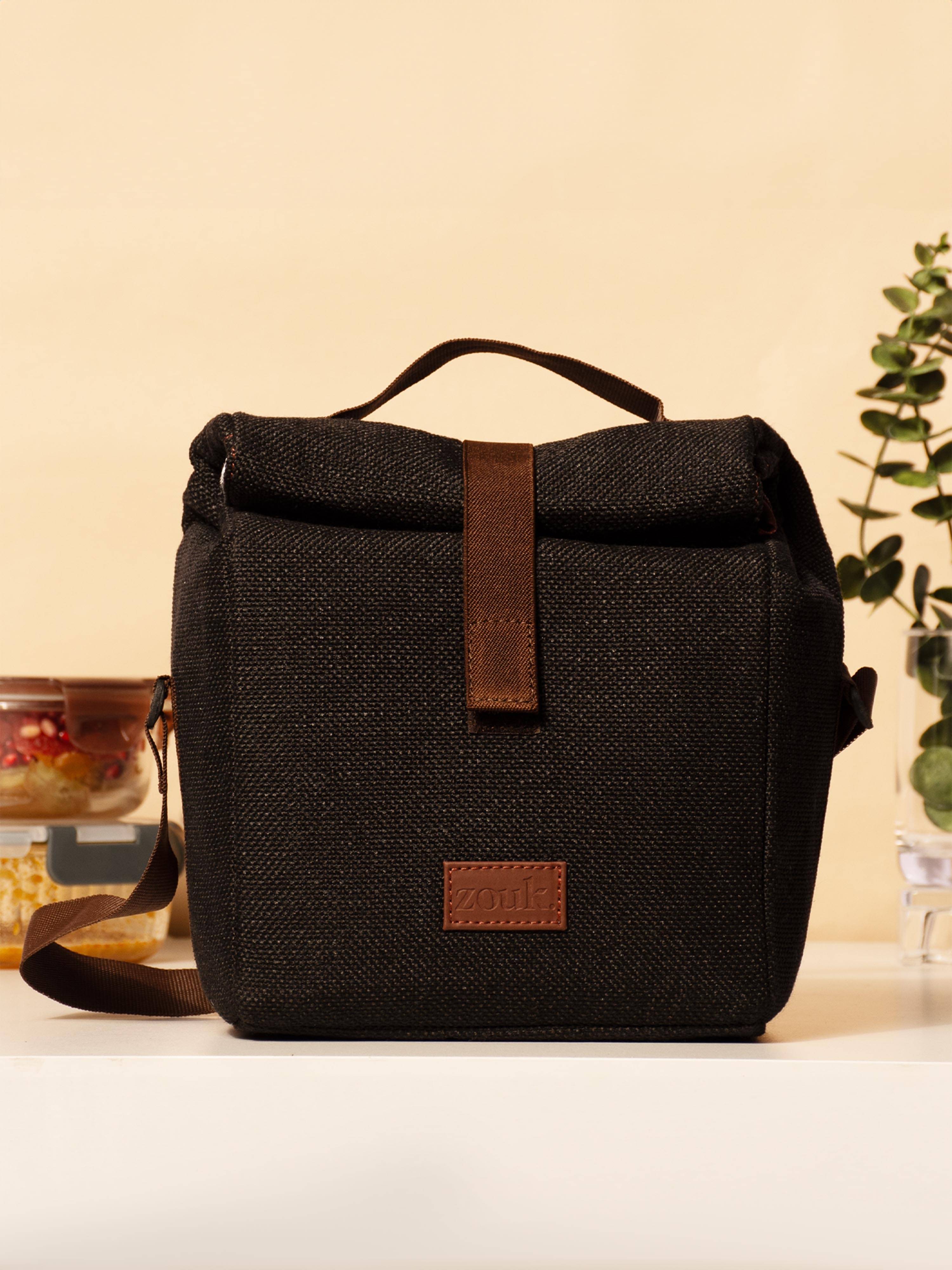     			Zouk Black Lunch Bags ( 1 Pc )