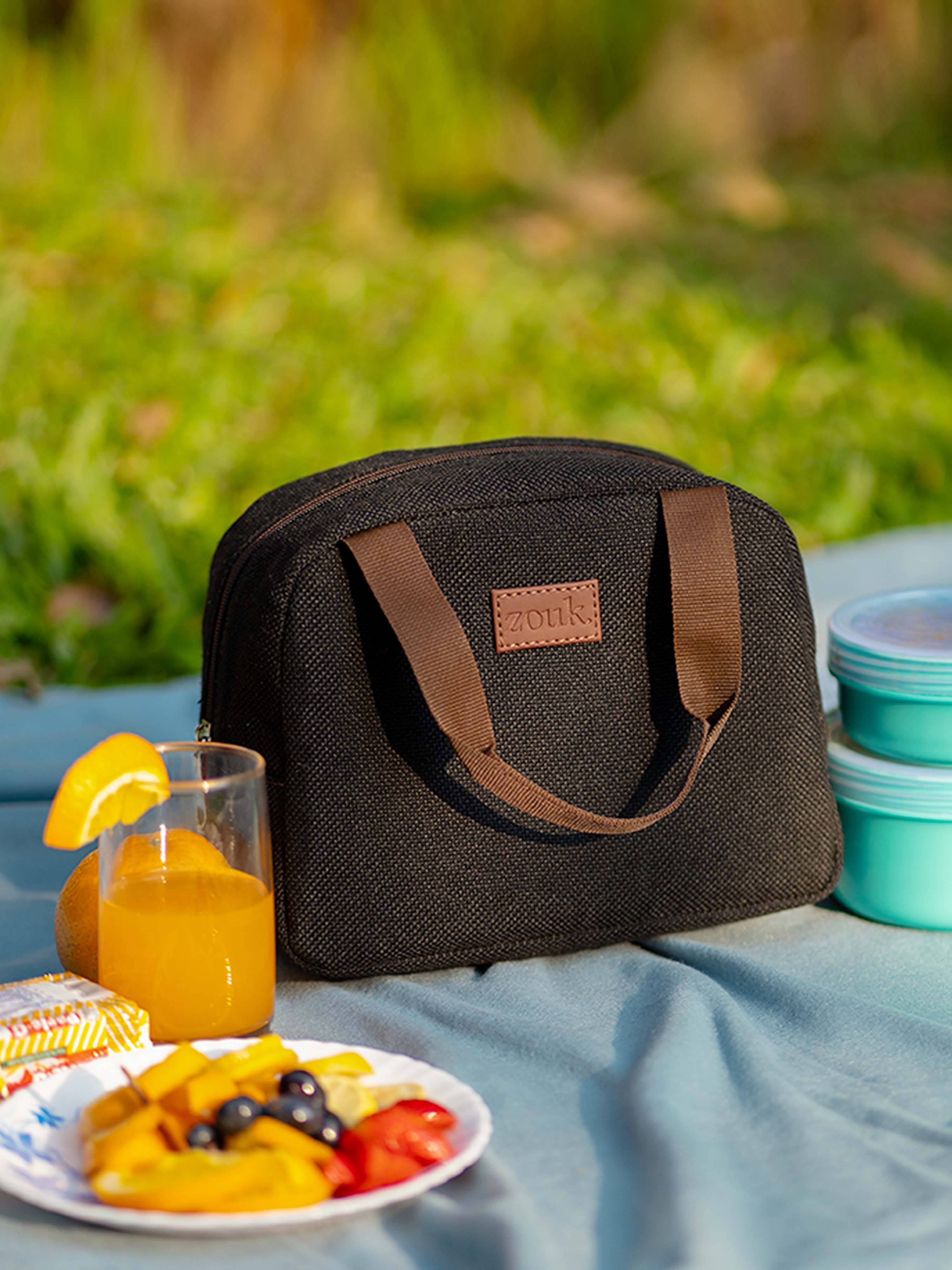 Zouk Black Lunch Bags ( 1 Pc ) Zouk Black Lunch Bags ( 1 Pc )