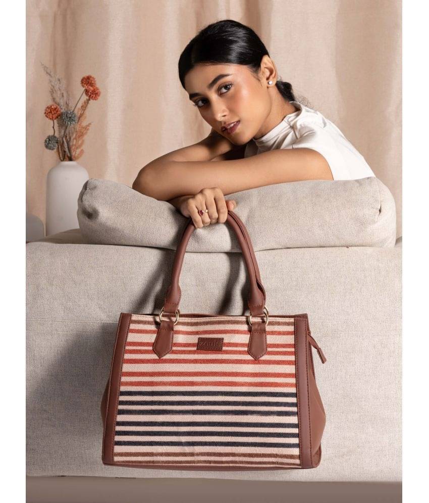 Zouk Satchel Bag Jute Set of 1 ( Multicolor ) Zouk Satchel Bag Jute Set of 1 ( Multicolor )