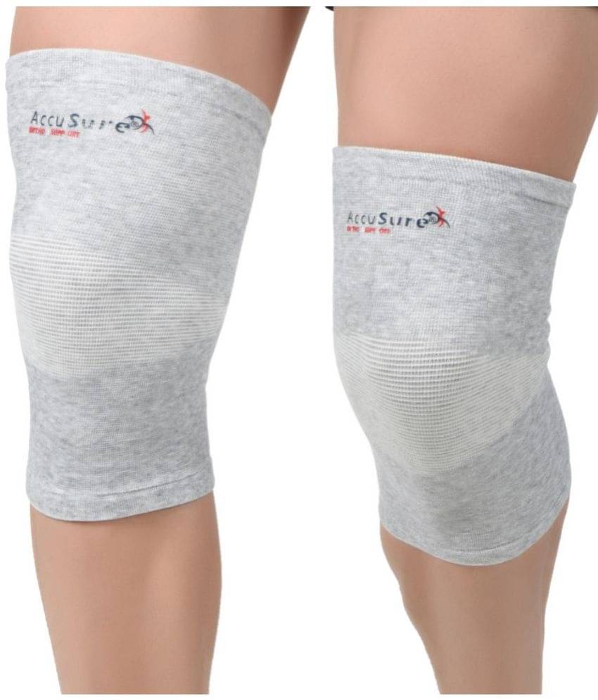     			ACCUSURE Grey Knee Support ( Pack of 1 )