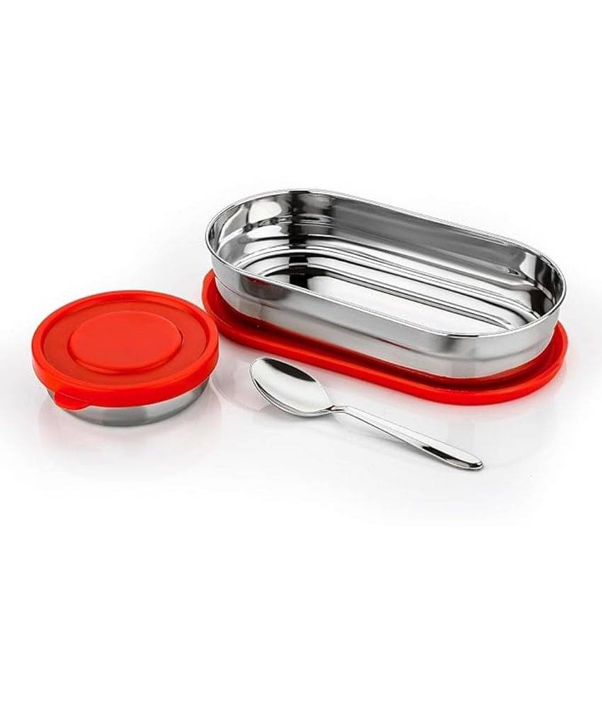 Analog Kitchenware Kids/College/Office Lunch Box Stainless Steel School Lunch Boxes 2 - Container ( Pack of 1 ) Analog Kitchenware Kids/College/Office Lunch Box Stainless Steel School Lunch Boxes 2 - Container ( Pack of 1 )