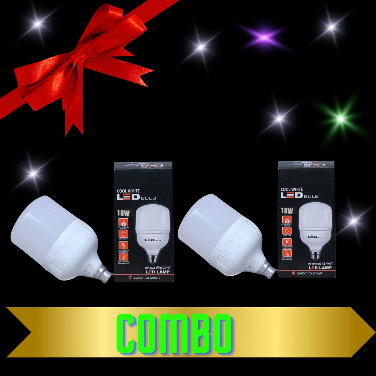     			BRITE TRADER 50W Cool Day Light LED Bulb ( Pack of 2 )
