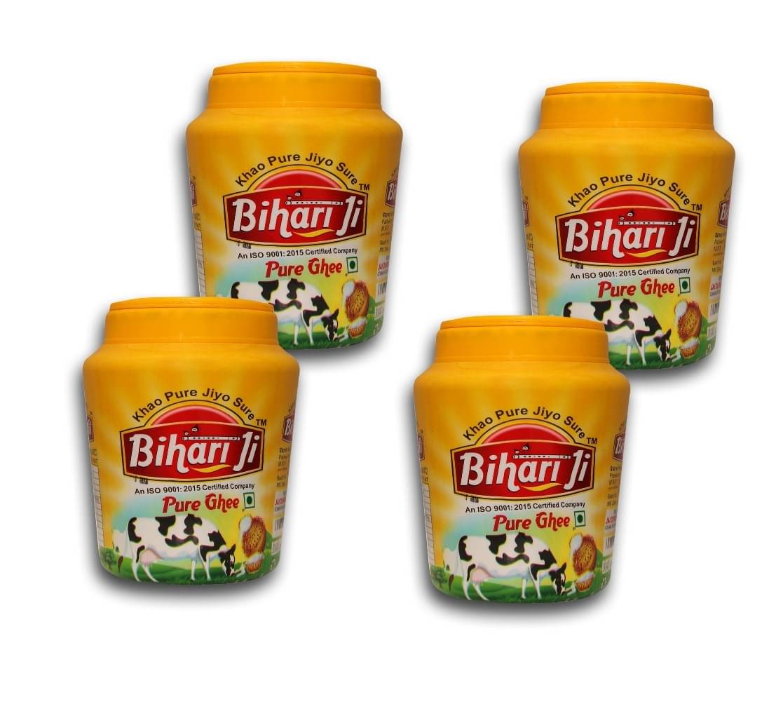 Bihari ji Pure Ghee for Better Digestion and Immunity 200-4 Ghee 200 mL Pack of 4 Bihari ji Pure Ghee for Better Digestion and Immunity 200-4 Ghee 200 mL Pack of 4