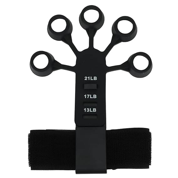     			Finger Gripper For Veins Finger Exerciser Equipment Finger Gripper Strength Trainer Forearm Hand Exerciser Yoga Resistant Band Finger Expander, Pack of 1