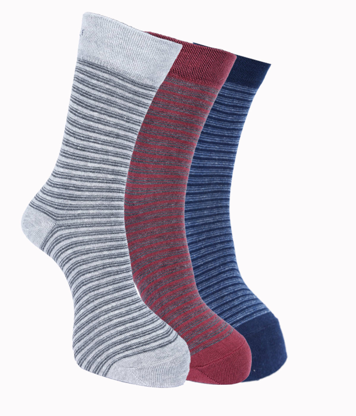     			Force NXT Cotton Blend Men's Self Design Multicolor Full Length Socks ( Pack of 3 )