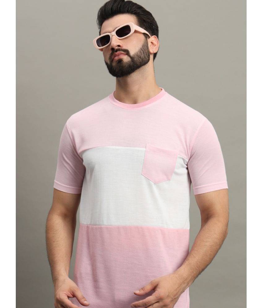     			GET GOLF Pack of 1 Cotton Blend Regular Fit Men's T-Shirt ( Pink )