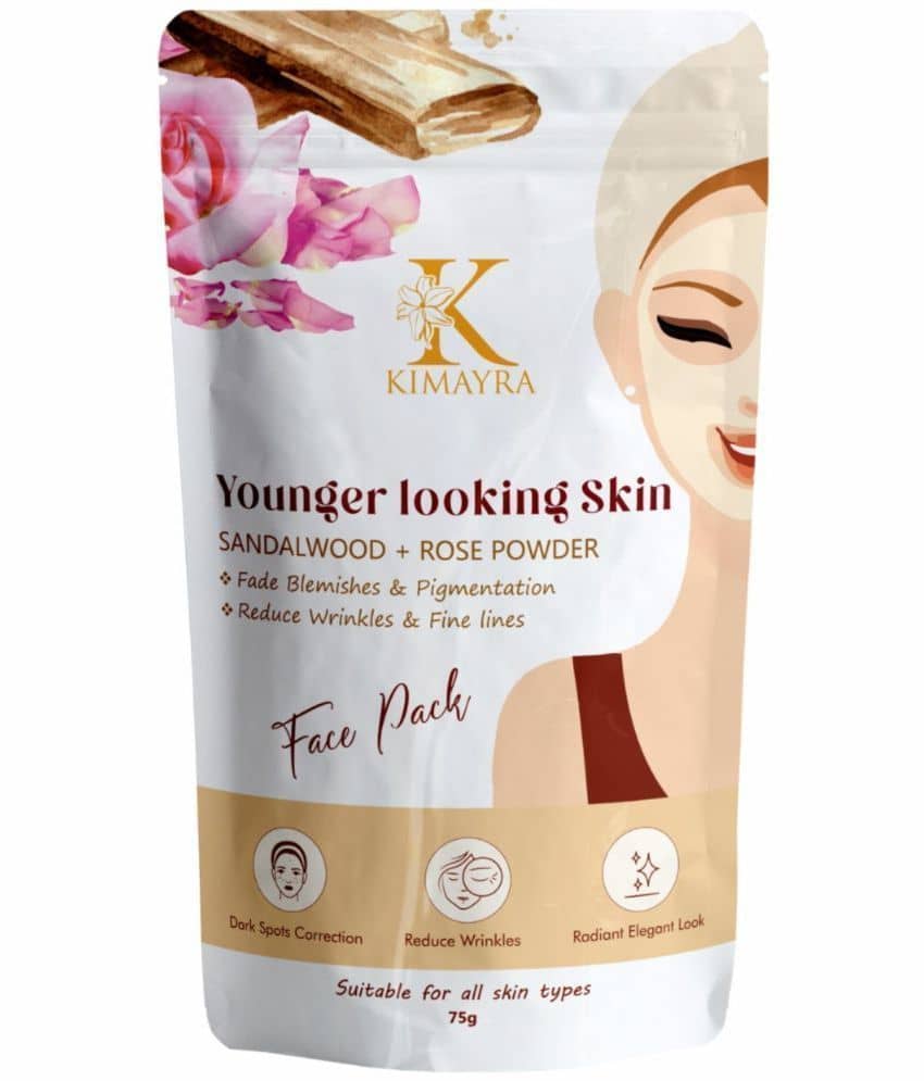 Kimayra Sandalwood + Rose Face Pack Powder For Women/Men -Safe For All Skin Type