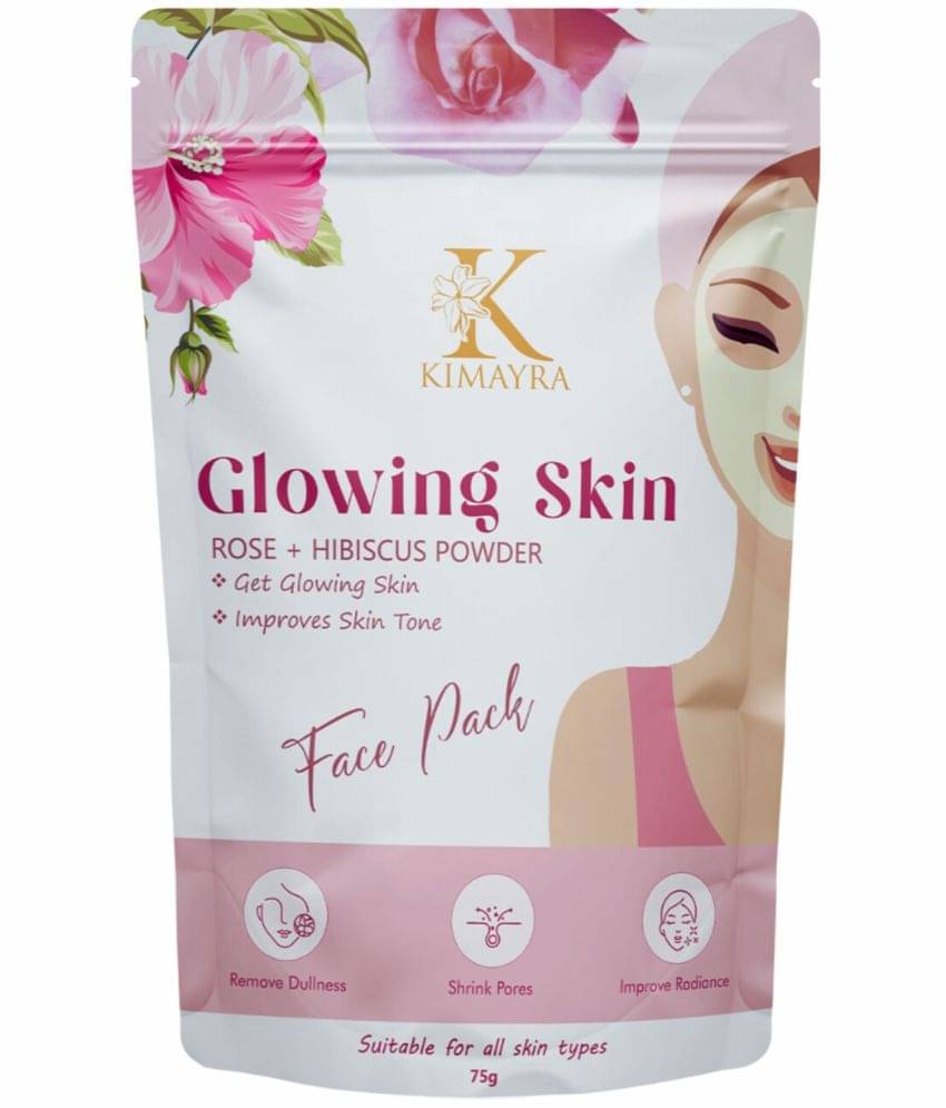     			Kimayra Rose + Hibiscus Face Pack Powder For Skin Brightening and Radiant Skin